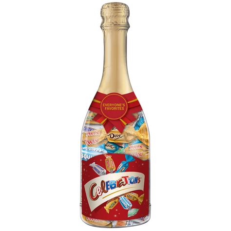 celebration chocolates in bottle